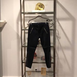 J BRAND for Intermix Cigarette Navy Waxy Jeans